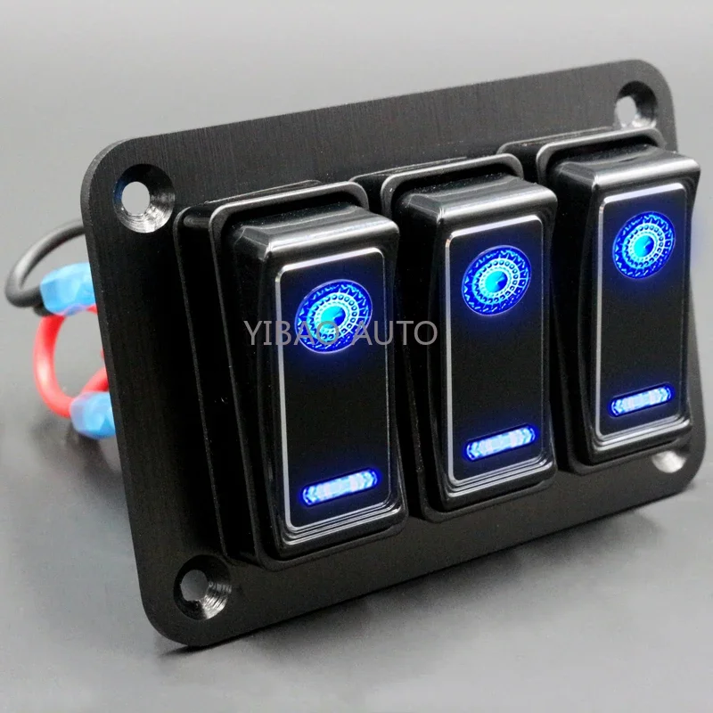 

Брендовая металлическая прочная водонепроницаемая панель переключателя, 2-8 комплектов, фотосессия, для автомобиля, лодки