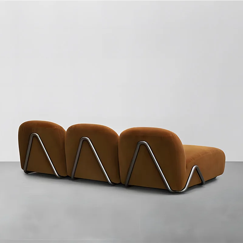 Nordic Small Apartment Living Room Modern Minimalist Designer Single Sofa Special-Shaped Module Combination Fabric Minimalist