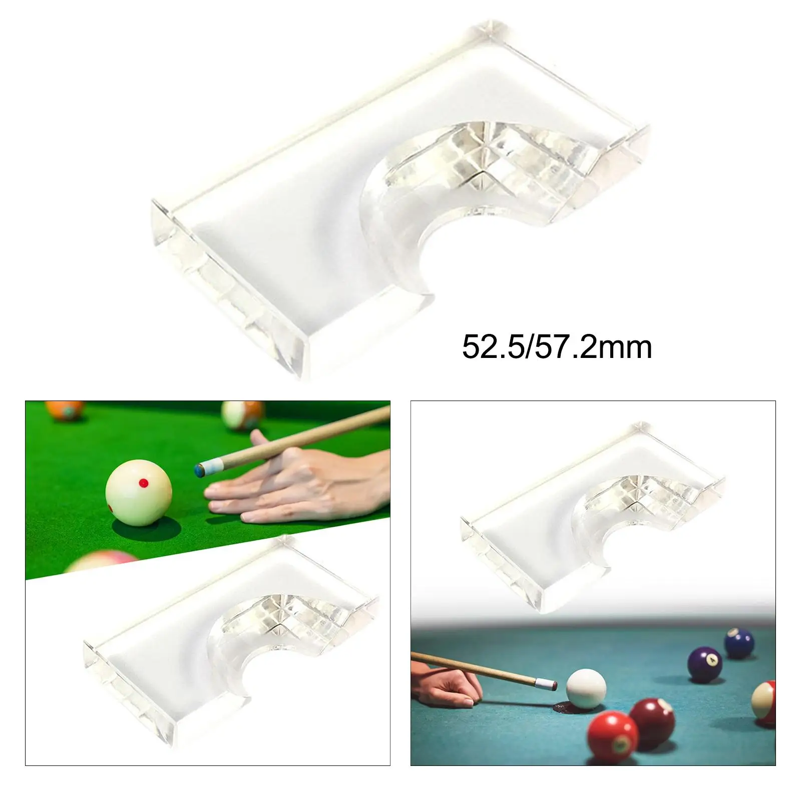 Durable Clear Snooker Pool Table Accessories Ball Positioner Locator Stable Semi Circle Holder for Billiards Practice Use