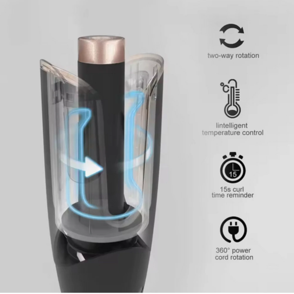 

Автоматическая плойка для завивки волос: инновационный профессиональный инструмент для создания крупных локонов, подходит для всех возрастов