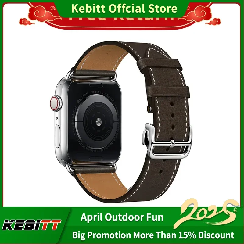 Kebitt Ebene Barenia из натуральной кожи, высококачественный ремешок с пряжкой для Iwatch Ultra 2 1, ремешок Apple Watch 10, 9, 8, 7, 6 Se 5