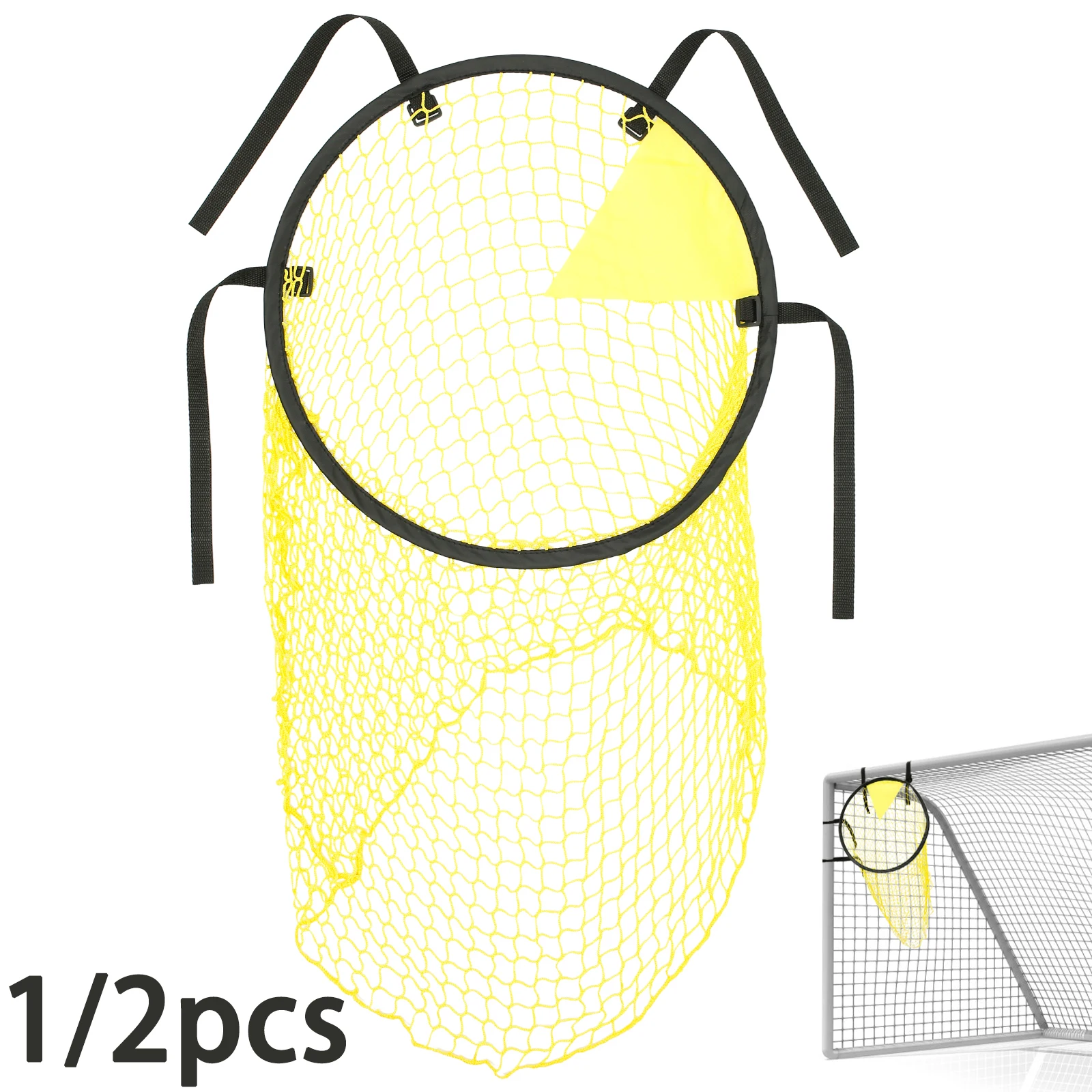 

1/2Pcs Football Target Net Foldable Football Training Net Portable Football Target for Football Training Practice Easy to Attach