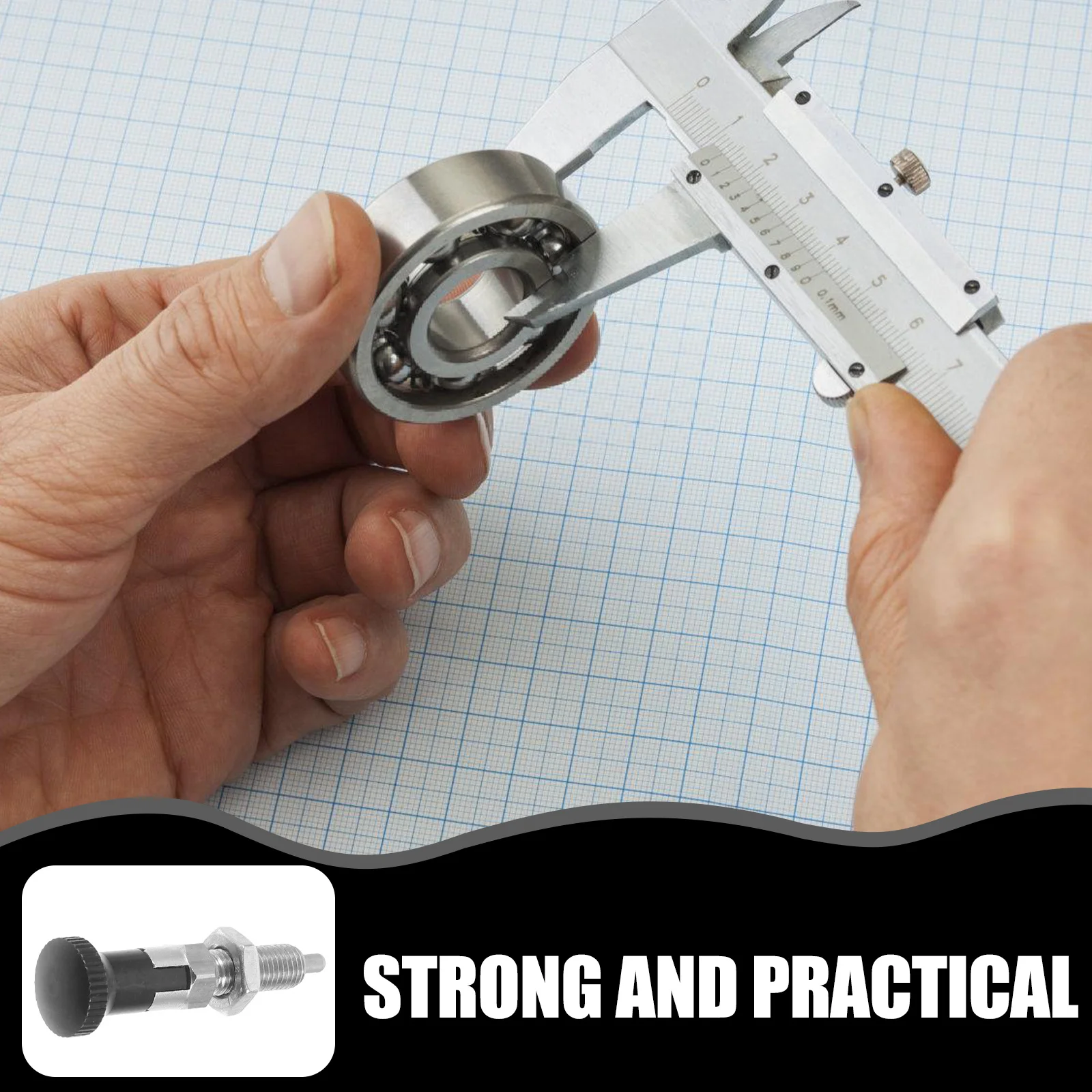 Spring Plunger Stainless Steel Quick Release Knurled Handle Locking Pin Toolbox Indexing Locating Plunger Box Accessories