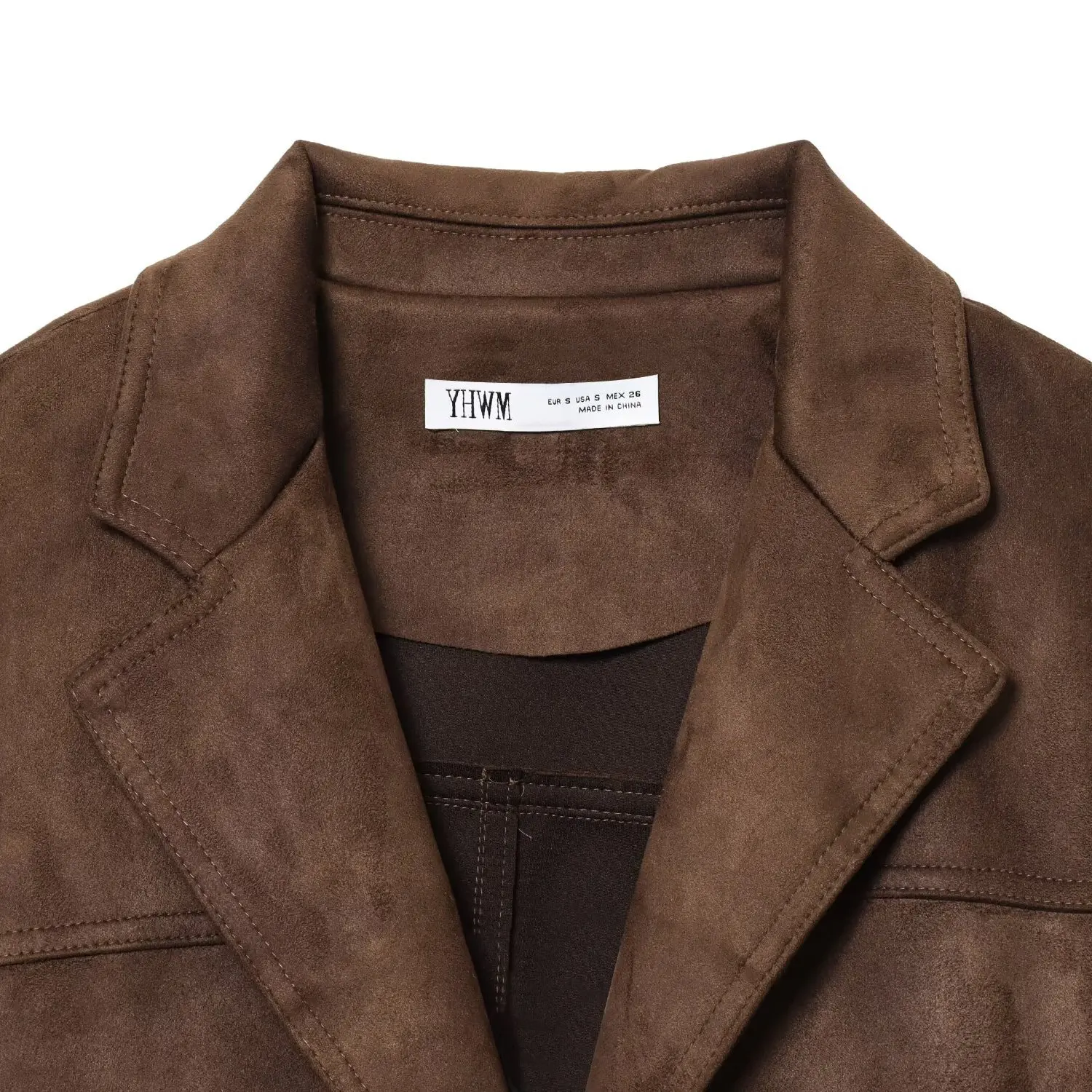 レディース秋新作 スレジャケットコート ベルト付き フェイクスエード風 ルーズフィット ポリエステル生地 レギュラーフィット ボタン留め