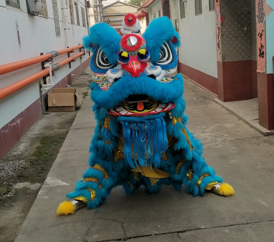 Cosplay Lion Dance Costume Equipment Lion Dance Head Double Adult Lion Dance Mascot Costume Southern Lion Dancing ClothingFurry