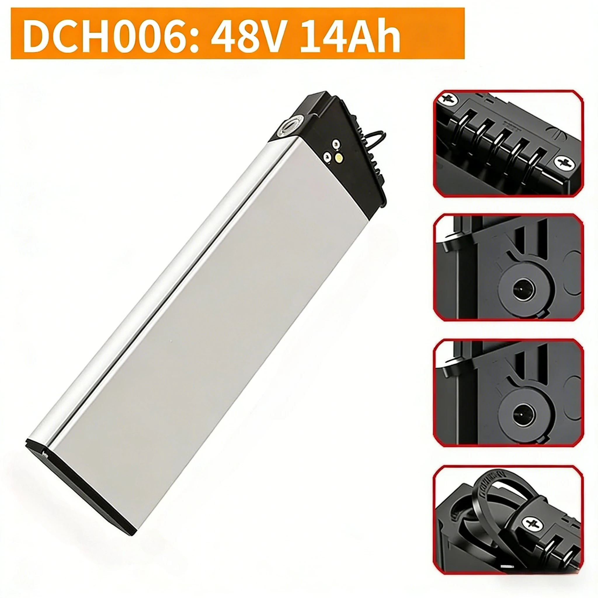 

48V DCH 006 Battery 10Ah/12.8Ah/13.6Ah/14Ah – Durable Energy Supply for LAFLY X3/X5 R7/R5 250W/750W Folding Scooter
