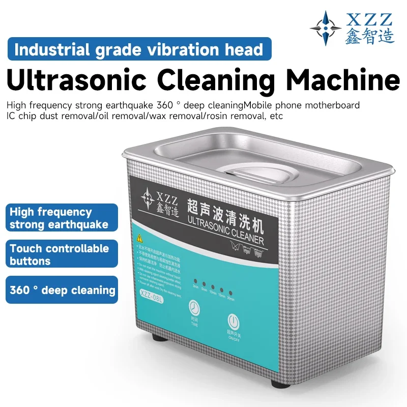 XZZ 08L ultrasonic cleaning machine mobile phone motherboard repair cleaning glasses industrial accessories cleaning machine