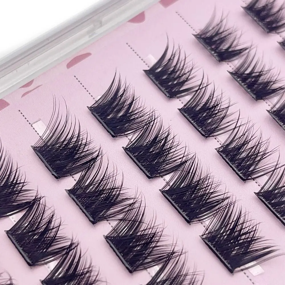 SelfกาวSelfกาวขนตาคลัสเตอร์ธรรมชาติWispy SelfกาวLash Clustersไม่จําเป็นต้องใช้กาวReusableกดบนขนตา