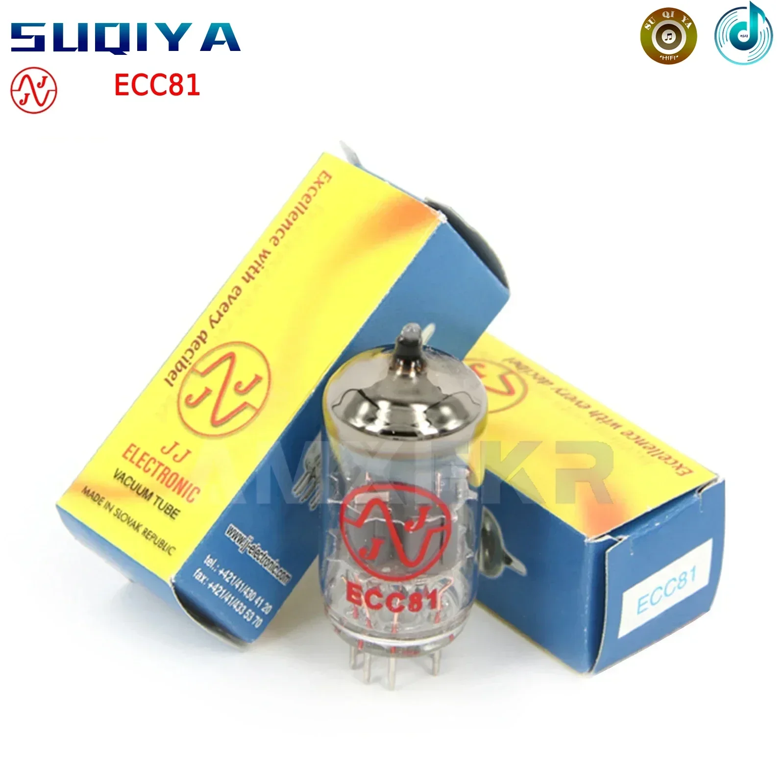 

SUQIYA-JJ ECC81 Vacuum Tube Replace E81CC ECC801S 12AT7 6201 Factory Test And Match signal Tube Amp DIY Audio Valve Genuine