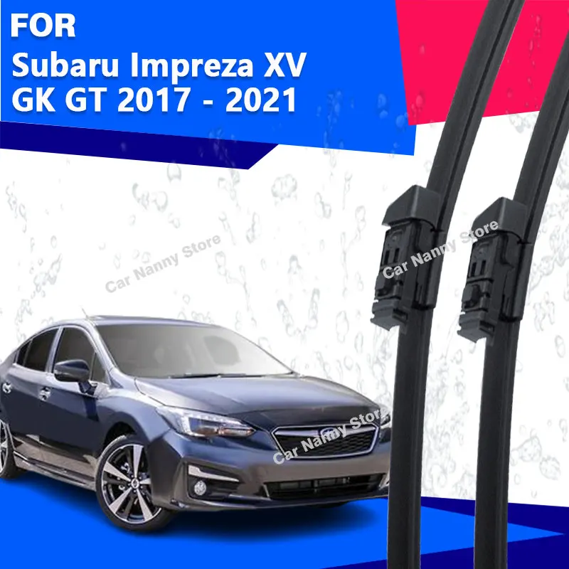 

Щетки лобового стекла для Subaru Impreza XV GK GT 2017-2021 Автомобильные дворники Резиновая полоса Стеклоочистителя Мягкая резина 2018 2019