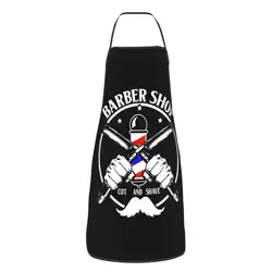 Unisex Barber Shop Cut And Shave Bib Apron Adult Women Men Chef Tablier Cuisine for Cooking Kitchen Hairdresser Painting