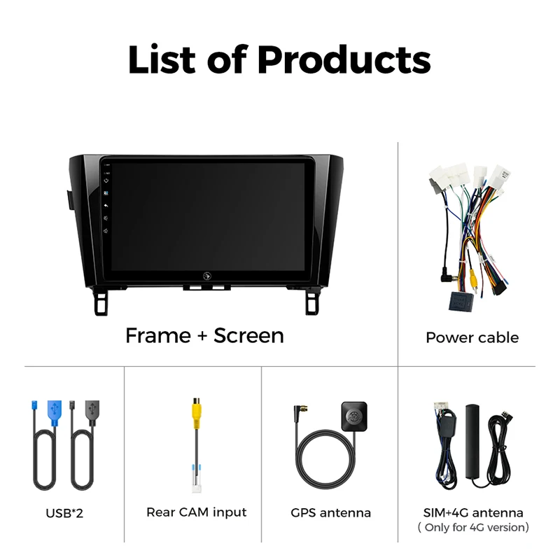 Ainavi Car Multimedia Player For Nissan X-Trail 3 T32 Qashqai J11 2 2014 2016 2018 2020 radio wireless Carplay Android Auto 2din