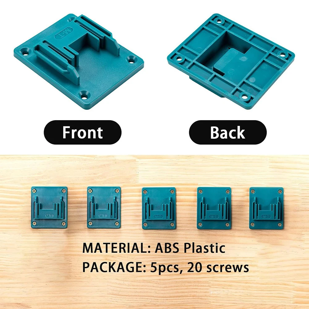 Soporte de herramientas eléctricas de montaje en pared para Bosch & Makita, soporte de batería de almacenamiento de montaje en pared de 18V, fijación más nueva, 1-5 uds.
