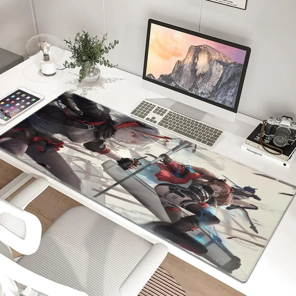 Arknights Endfield Gilberta Game Mouse Pad Non-slip Rubber Gamer Balance Computer Mat Decoracion Deskmat Laptop Office Large