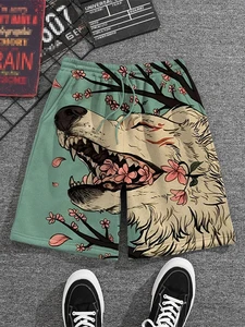 Celana Renang Pria Celana Pendek Pantai Gambar prajurit kucing Jepang 3D Celana Pendek Olahraga Santai Luar Ruangan Cepat Kering Celana Pendek Pria Kasual 10 kucing prajurit penjualan terbaik - №