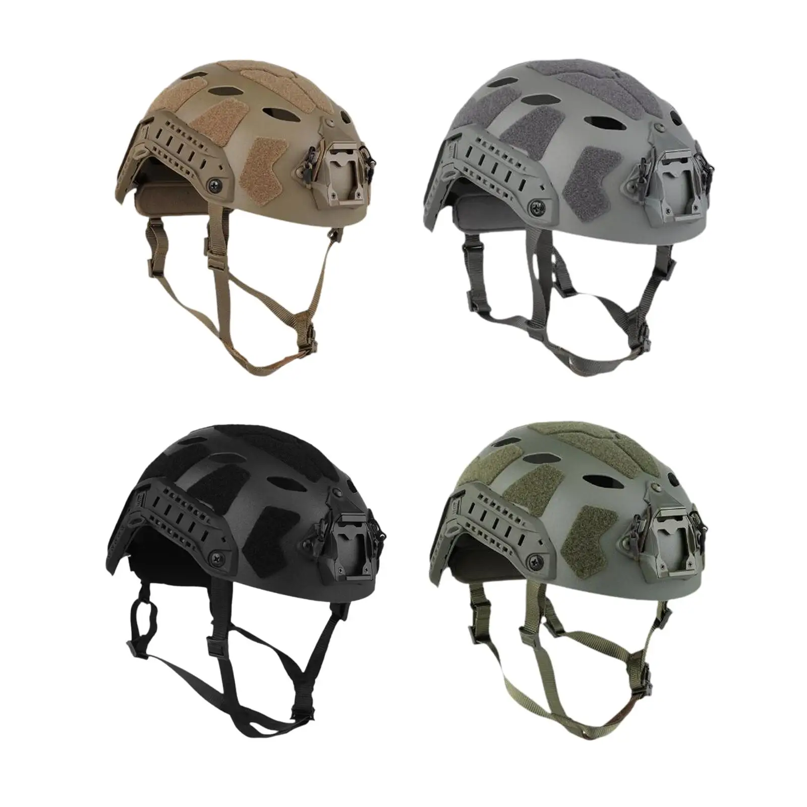 Fast Helmet Protective Head Gear with Headset Slots Modern Portable Lightweight