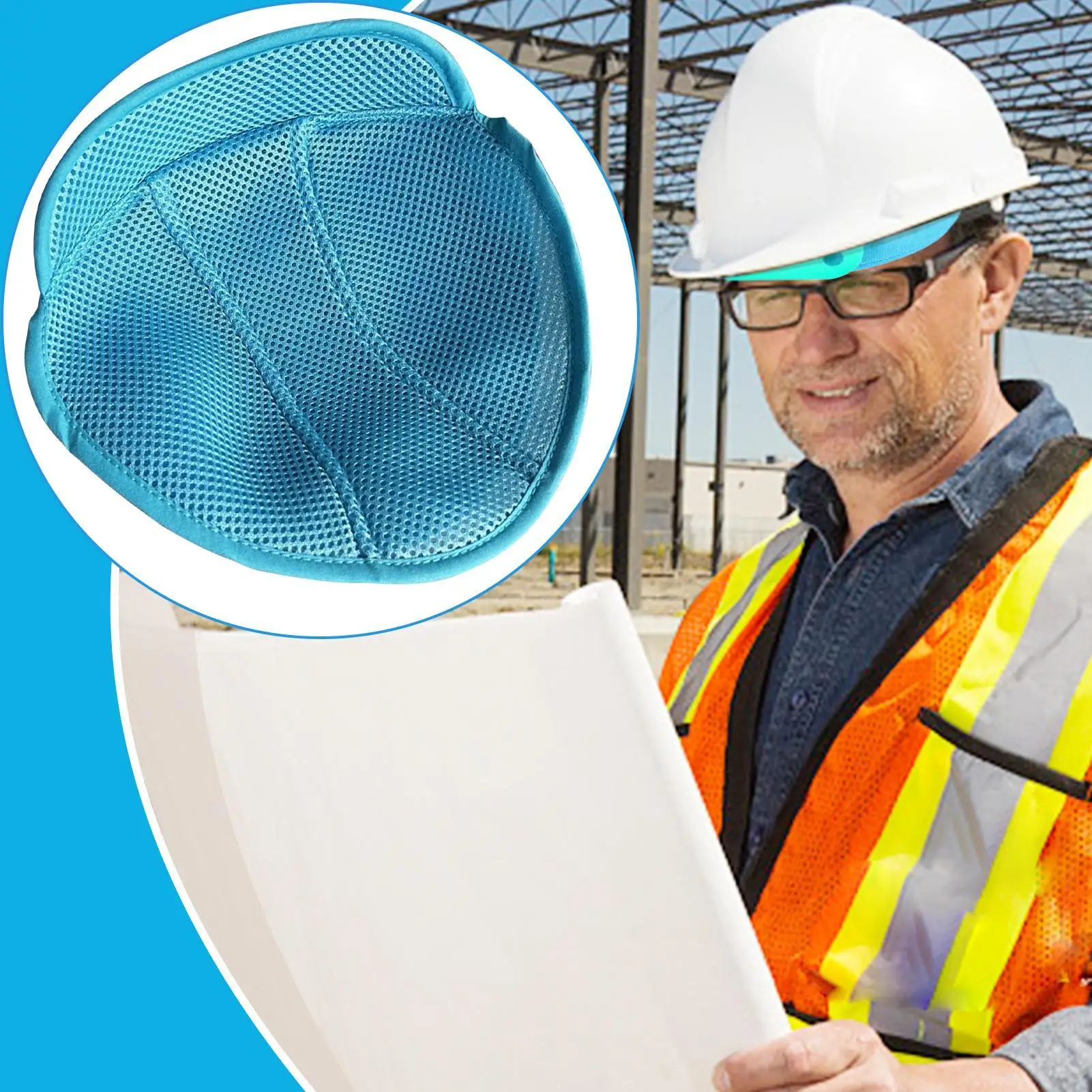 Hard Hat Liner Head Comfortable Protection Removable Sweat Absorbent Breathable Safety Cushion For Men Construction Riding