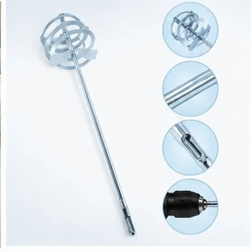 Concrete Mixing Rod for Drill Paint Mixer Electric Mixing Rod Cement Mixer Drill Attachment Drywall Mud Plaster Grout Resin Oil