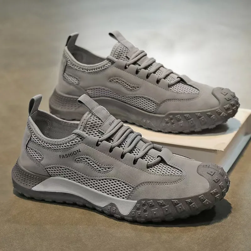 

2026 Summer New Men's casual Hollow out Breathable comfortable mesh Shoes Daily sandals,protective, Anti slip work footwear