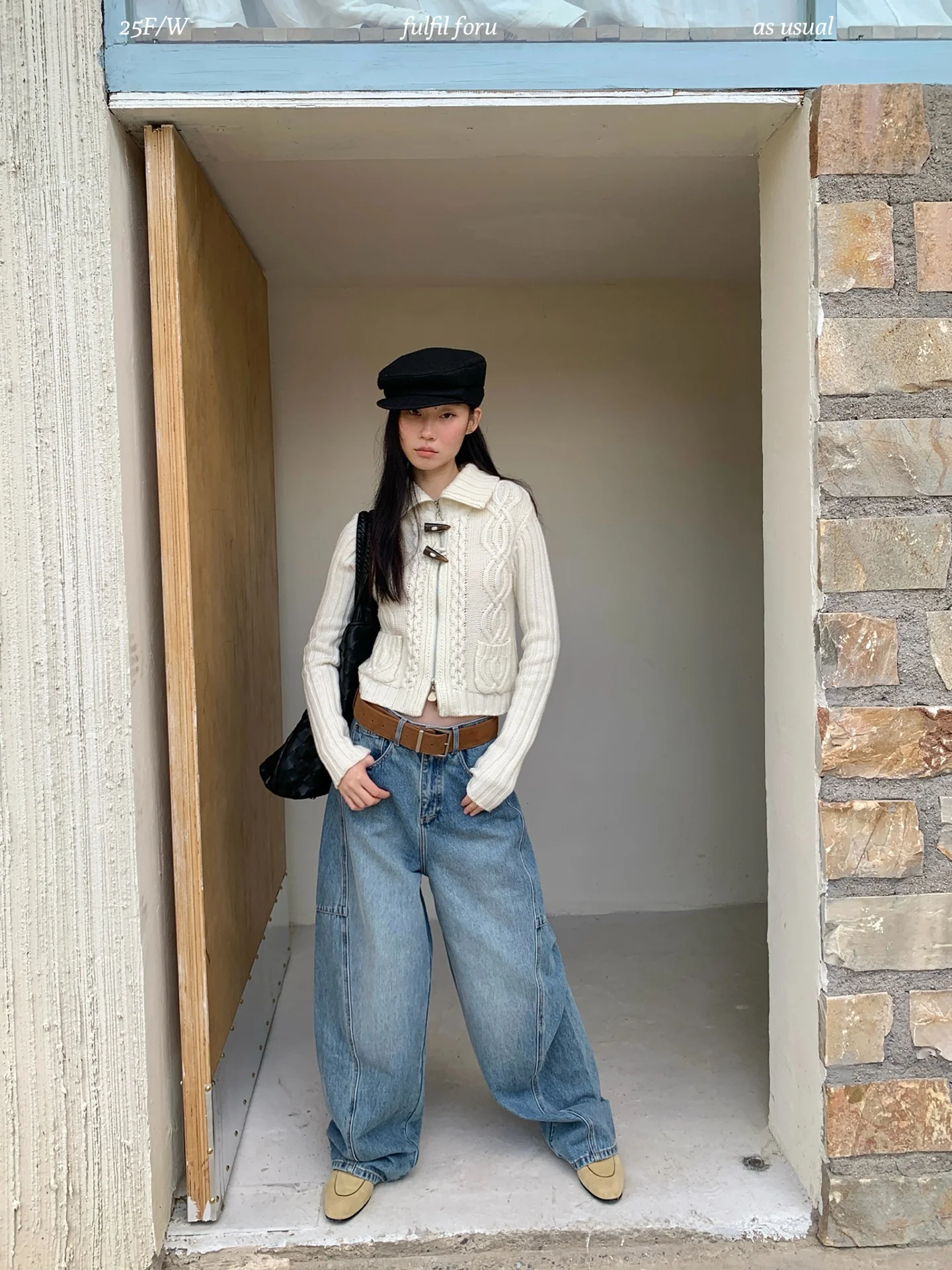 

Женские свободные джинсы из хлопка с высокой талией, прямые, повседневные, модные, для осеннего сезона