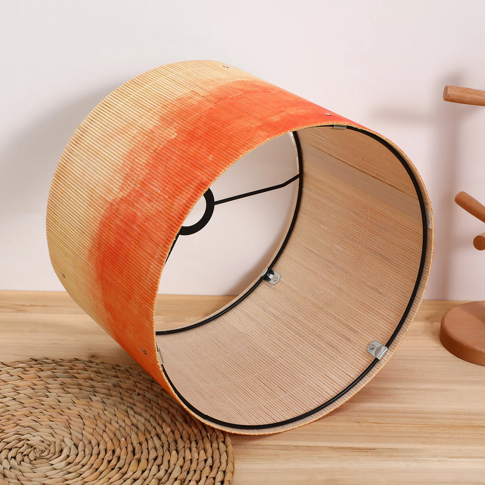 

Bamboo Lampshade Large Pendant Shades Ceiling Light Cover Modern Decorative E27 Lamp Shades for Bedroom Living Room Restaurant