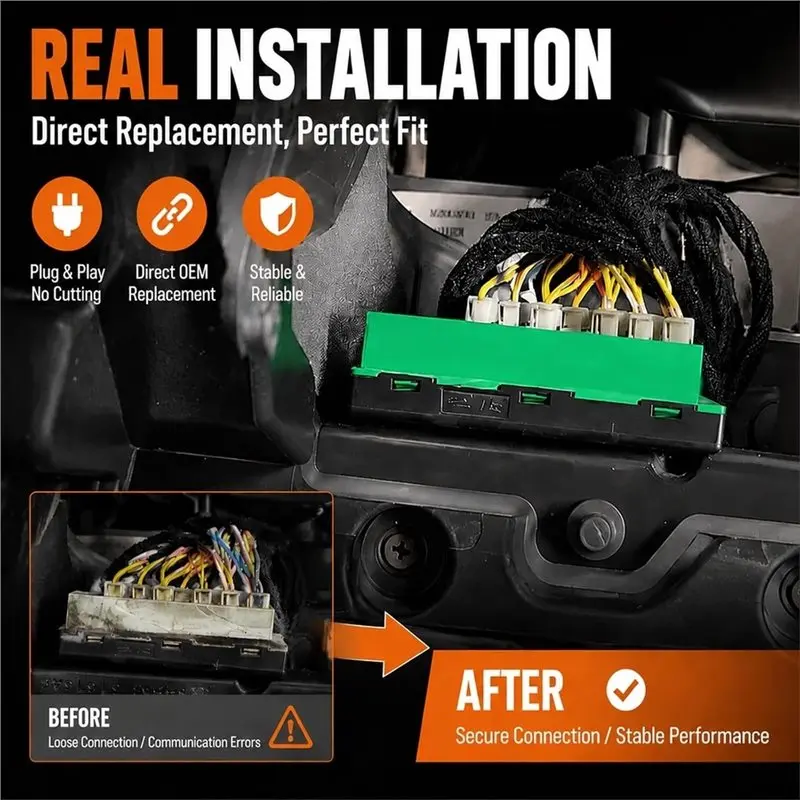 For Jeep Ram Fits Select 2017-2026 For Jeep Wrangler JL, Gladiator JT CAN Bus Star Connector Kit 68321746AA 68140647AA-M54K