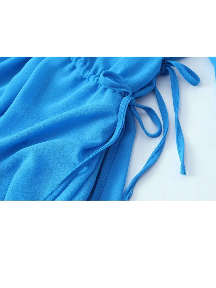 Vestido Gasa Resort Manga Larga - usage example