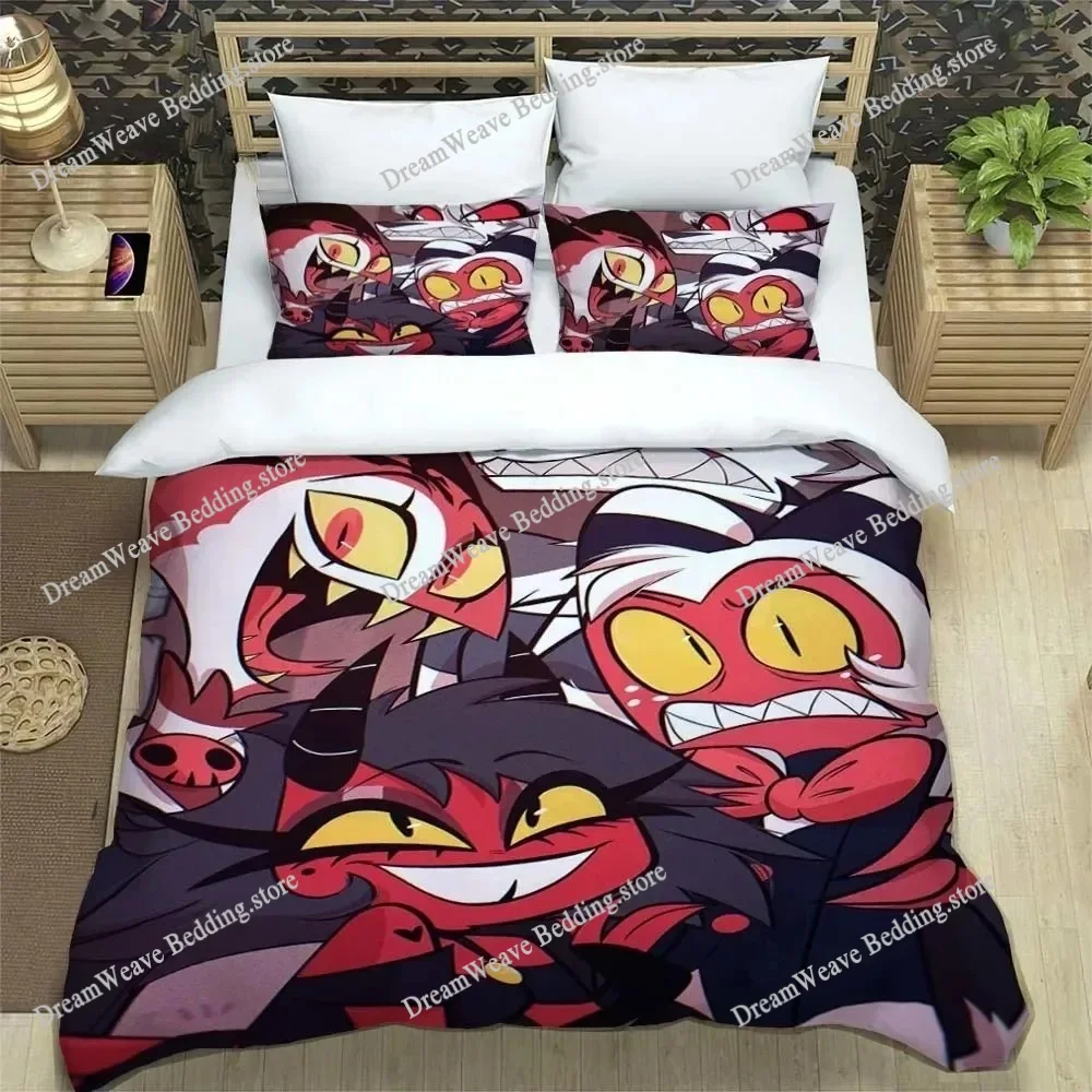 

Cartoon Helluva Boss Bedding Sets Exquisite Bed Supplies Set Duvet Cover Bed Comforter Set Bedding Set Luxury Birthday Gift