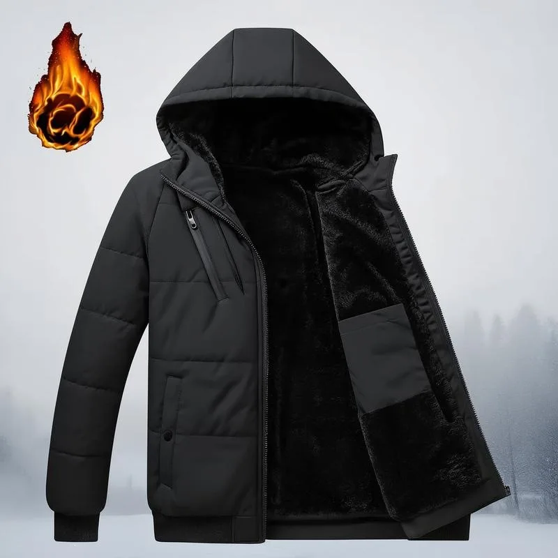 

3D Hooded Cotton Jacket Y 61324 Wear Resistant Long Style for Outdoor Couples Fashionable Ancient Style Cotton Padded Jacket