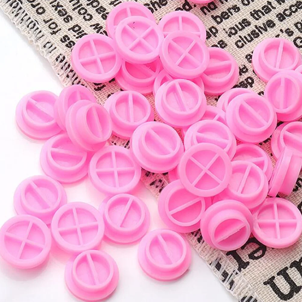 

100pcs Extension Cups Grafting Eyelash Tool Glue Delay Cup For Beauty Pink Small Portable Easy To Use Durable Eyelash Sticking