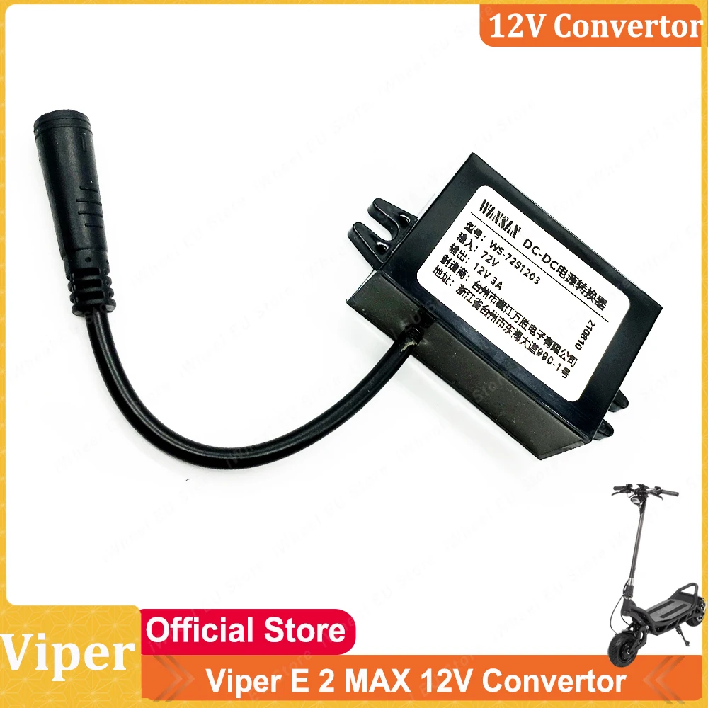 Official Viper E 2 Max 12V Converter Viper E 2 12V Converter Input 72V Output 12V 3A for 72V Viper E 2 MAX Electric Scooter