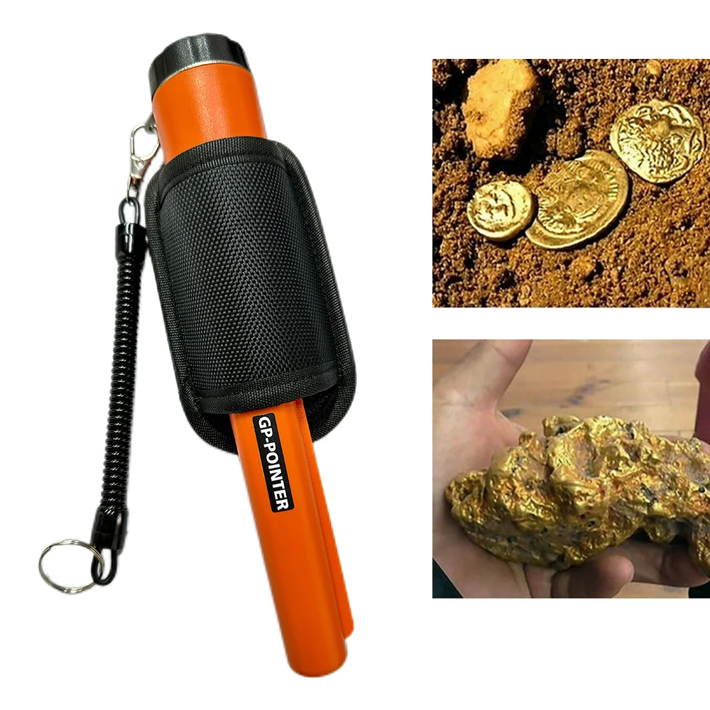 Détecteur De Métaux Portable GP-POINTERII Orange - Imperméable Avec LED Pour Chasse Au Trésor