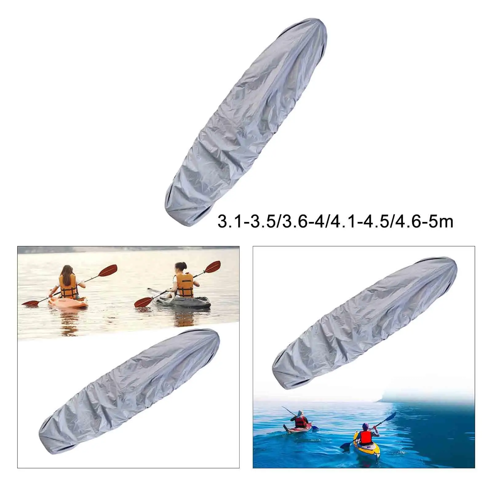 

Kayak Cover Waterproof 420D Material Heavy Duty Boat Protection Marine Canoe Accessories for Recreational Boats