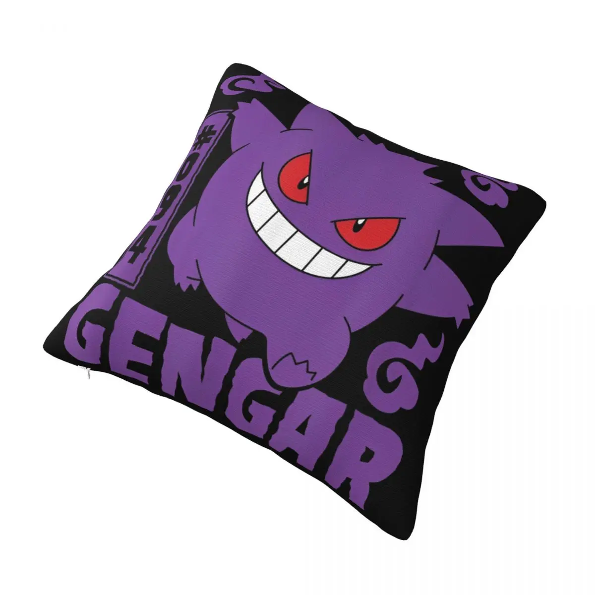 Decorative Pillowcase Pokemon Gengar Cartoon Product Living Room Pillow Case Cover Square Multiple Sizes