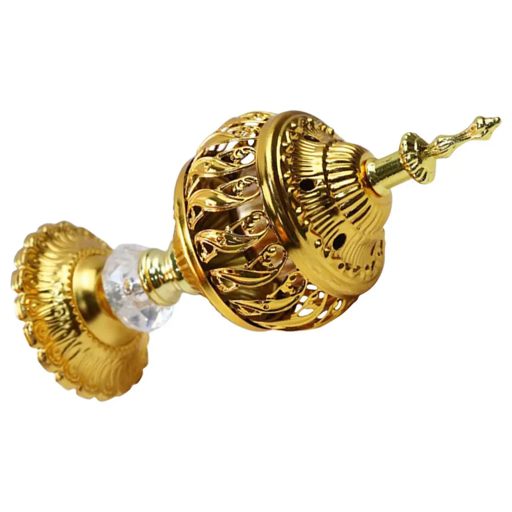 

Middle East Metal Incense Burner Reusable Elegant Incense Holder Aromatherapy Stove Home Office Decor Tabletop Ornament