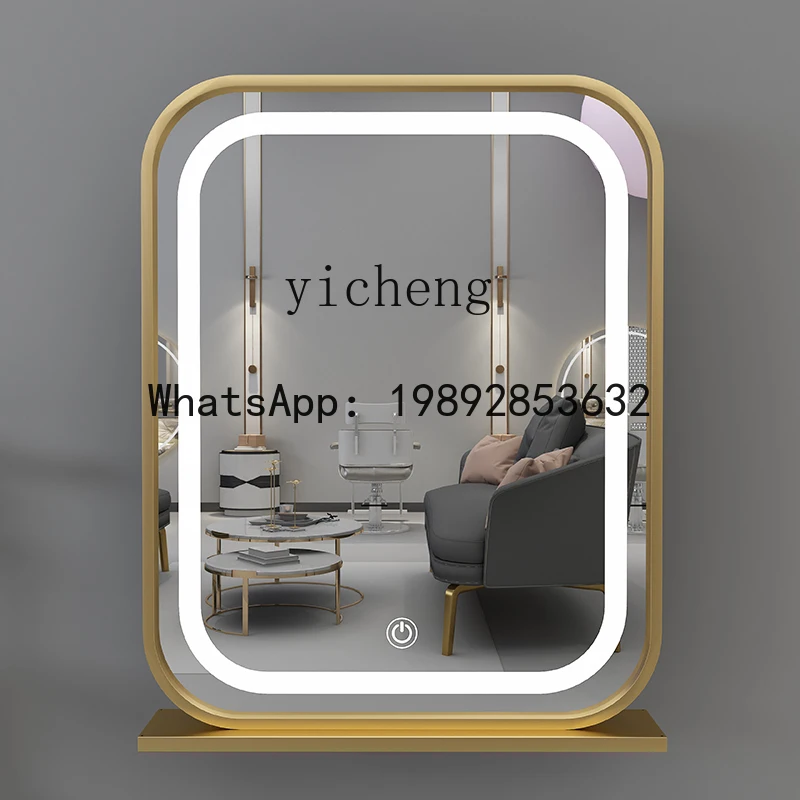 H3  haircut double-sided metal mirror table beauty salon perm and dye makeup mirror