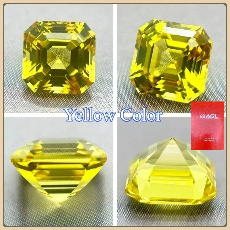 

Лучший лабораторный выращенный сапфир Asscher Cut Различные цвета и размеры Основные материалы Производство ювелирных изделий своими руками На выбор AGLCerttificate