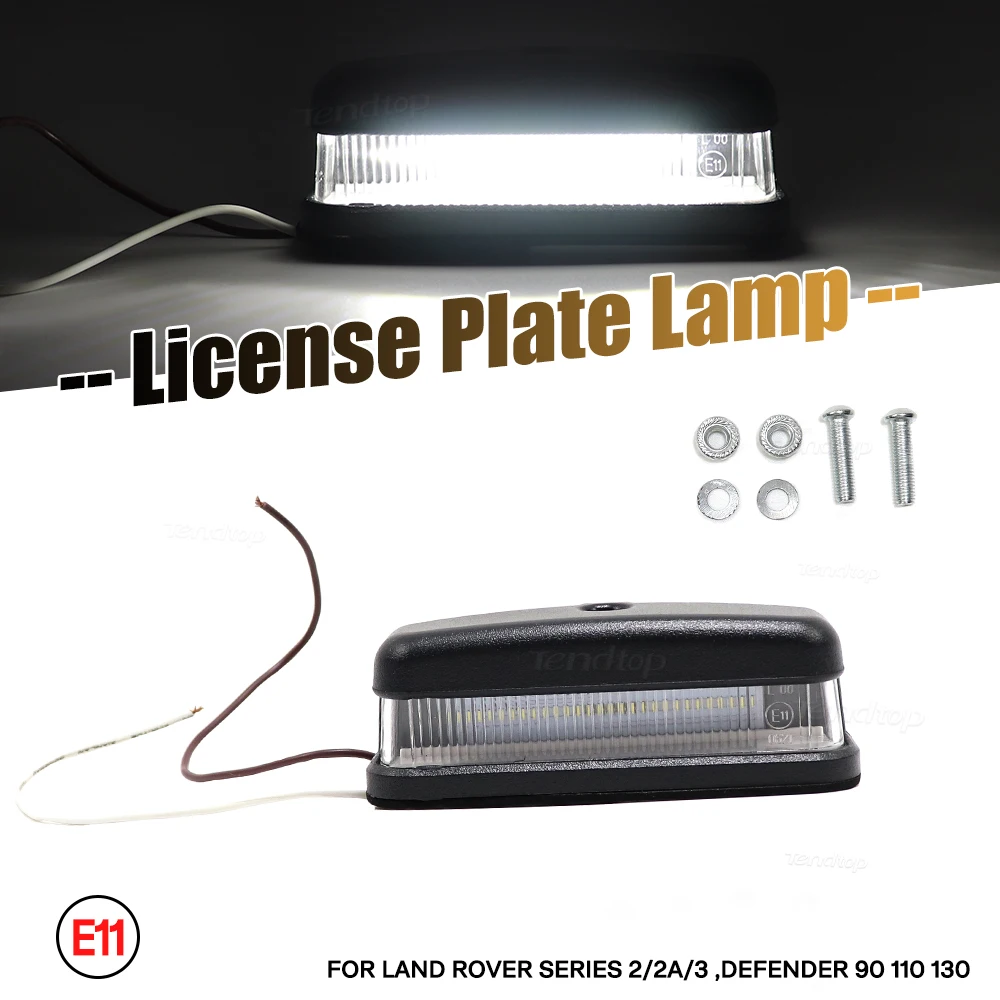 1pcs Car LED Licence Number Plate Lights Led Lights  For Land Rover Series 2 2A & 3  Defender 90/110/130