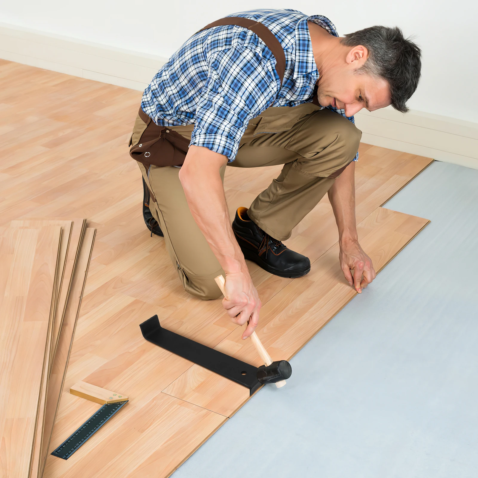 

Wooden Floor Installation Tools 28cm Pull Bar for Hardwood Laminate Vinyl Plank Flooring Easy Storage Lightweight Durable