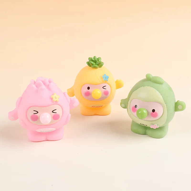 الإبداعية لطيف الفاكهة يبصقون فقاعة الحيوان الإجهاد الإغاثة قرصة تململ مكافحة الإجهاد الإغاثة اسفنجي لعبة مضحك ضغط لعبة الكرة الحسية
