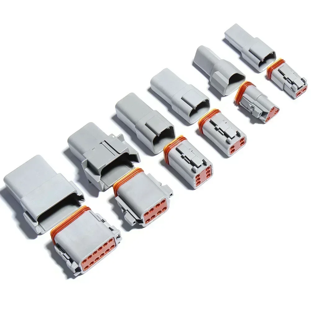 Gray, IP68 Waterproof DT Connector, 5-piece Set With Contact Kit, 16-20 Wire Gauge. Tool Accessories For Waterproof Connectors.