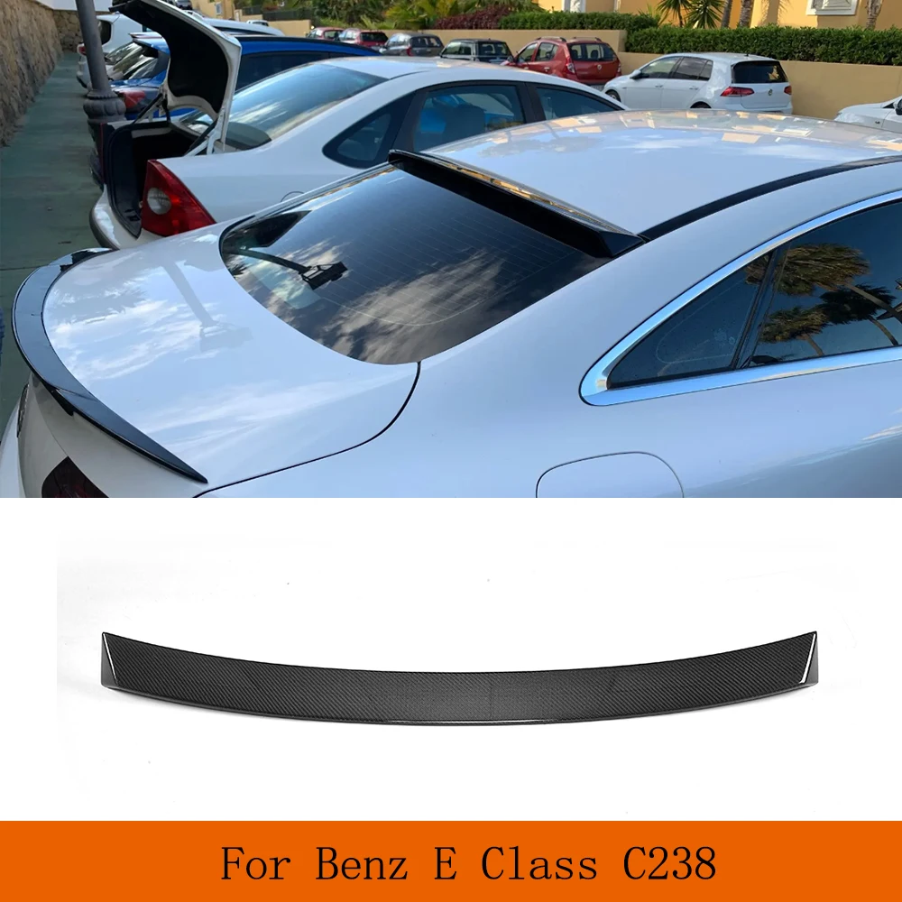 

Carbon Fiber Roof Window Extention Spoiler Rear Roof Wing Spoiler for Mercedes-Benz E Class C238 E200 E400 E500 Coupe 2017 2018
