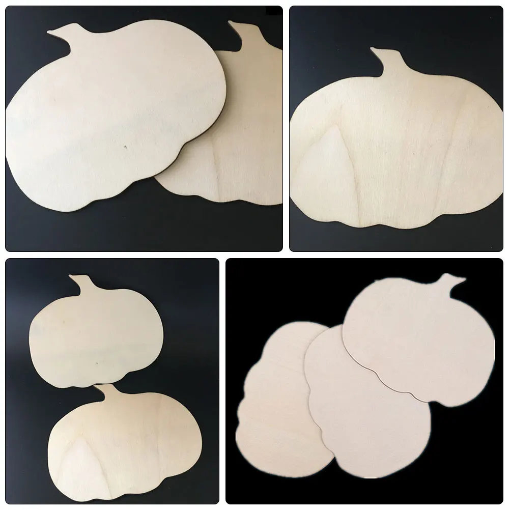 

3pcs Wooden Pumpkin Cutouts Unfinished DIY Painting Boards Craft Kits for Kids Family Art Projects Halloween Christmas Wedding