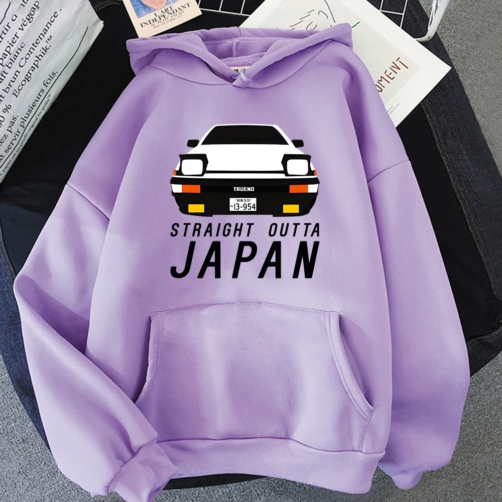 Japan Anime Hoodie Takumi Fujiwara Tofu Shop Deliverer Ae86 Hachi Roku Jdm Sweatshirt Tops Men's Hip Hop Streetwear