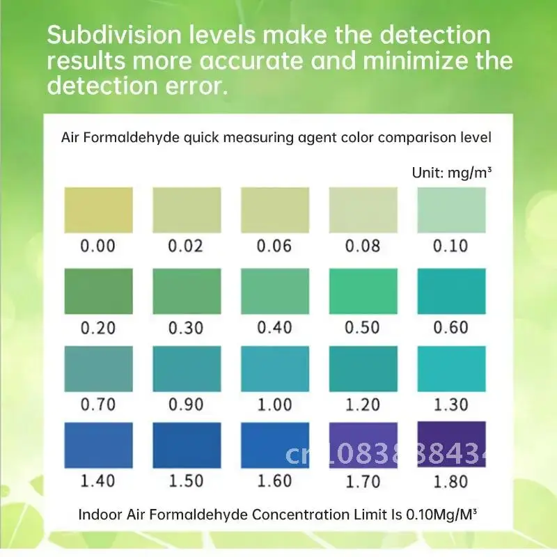 

2 boxs Formaldehyde Test Kit Test Paper New House Indoor Air Quality Test Reagent Test Tube Tester Home Self-test Gas Detector