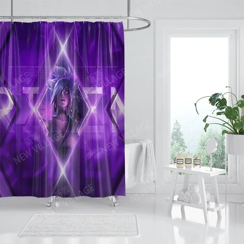 Waterproof fabric shower curtains Bathroom curtain accessories 180x200 Bath curtain for shower 240*200 cartoon cute decoration