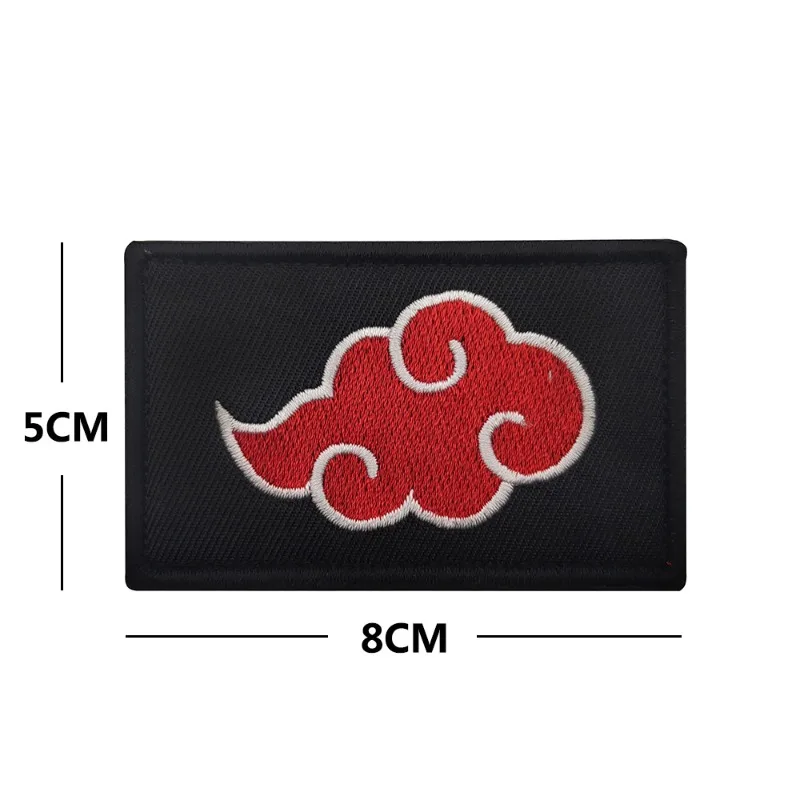 Naruto remendos anime bordado gancho e laço remendo pano emblemas velcro cosplay adesivo masculino mochila chapéu emblema decorativo presente