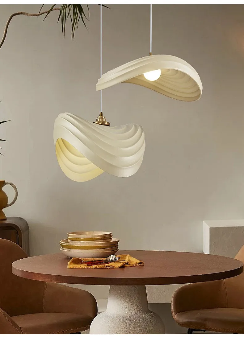 Dining Room E27 LED Pendant Lights Nordic Bar Wabi Sabi