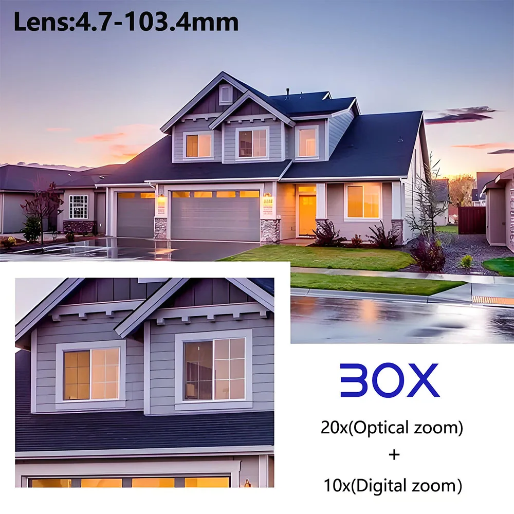 HJT 4K 8MP WiFi PTZ 2-Audio камера 5MP Outdoor 30X Digital Zoom 4G камера Automatic Tracking Smart Home Security камера
