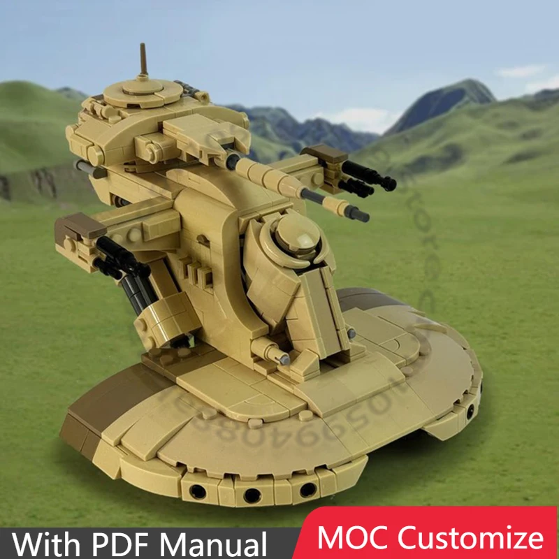 

Набор для сборки Star Battle Ultimate Playset AAT Tank (Trade Federation) MOC, 667 деталей, модульный конструктор, игрушка для мальчиков, подарок на день рождения